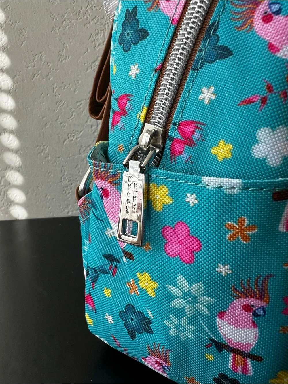 Lily Bloom Parrots in Paradise Eden Backpack - Turquoise